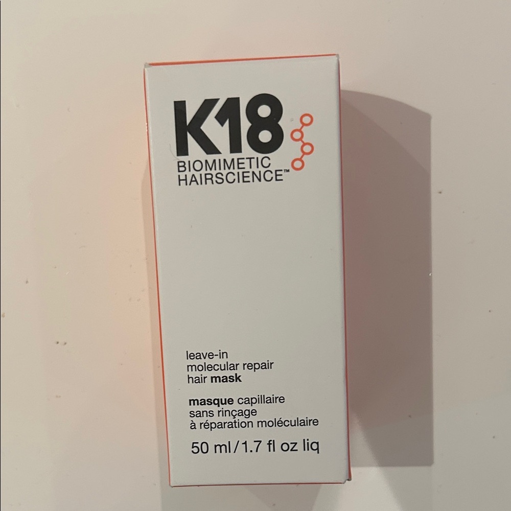 K18 Biomimetic Hairscience Leave-In Hair Mask - White- brand new!